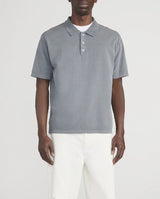 Frame - Men's Washed Light Pique Polo - Antique Modern Grey