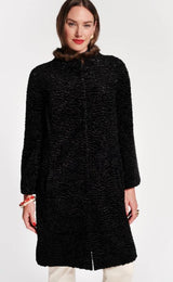 Frances Valentine - Dame Faux Fur Coat - Black
