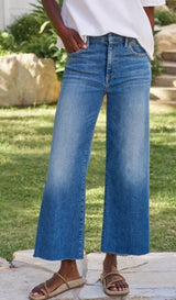 Frank and Eileen - Galway Wide-Leg Jean - Mid Wash Blue