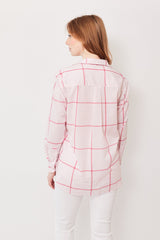 Frank & Eileen - Joedy Boyfriend Button-Up Shirt - Pink Magenta Plaid