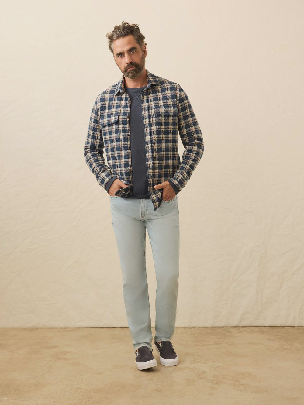 Faherty Legend Sweater Shirt - Golden Lake Plaid