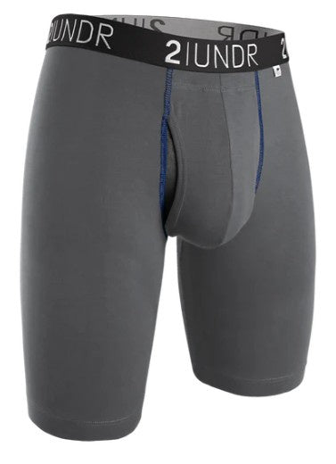 2UNDR - Swing Shift 9" Long Leg - Grey/Blue