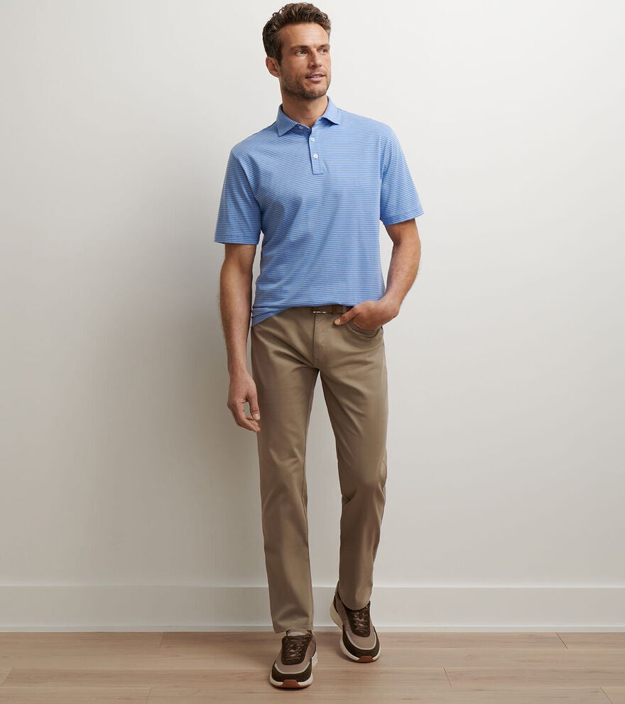 Peter Millar -  Sateen Five Pocket Pant - Grain