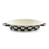 courtly check medium oval gratin dish