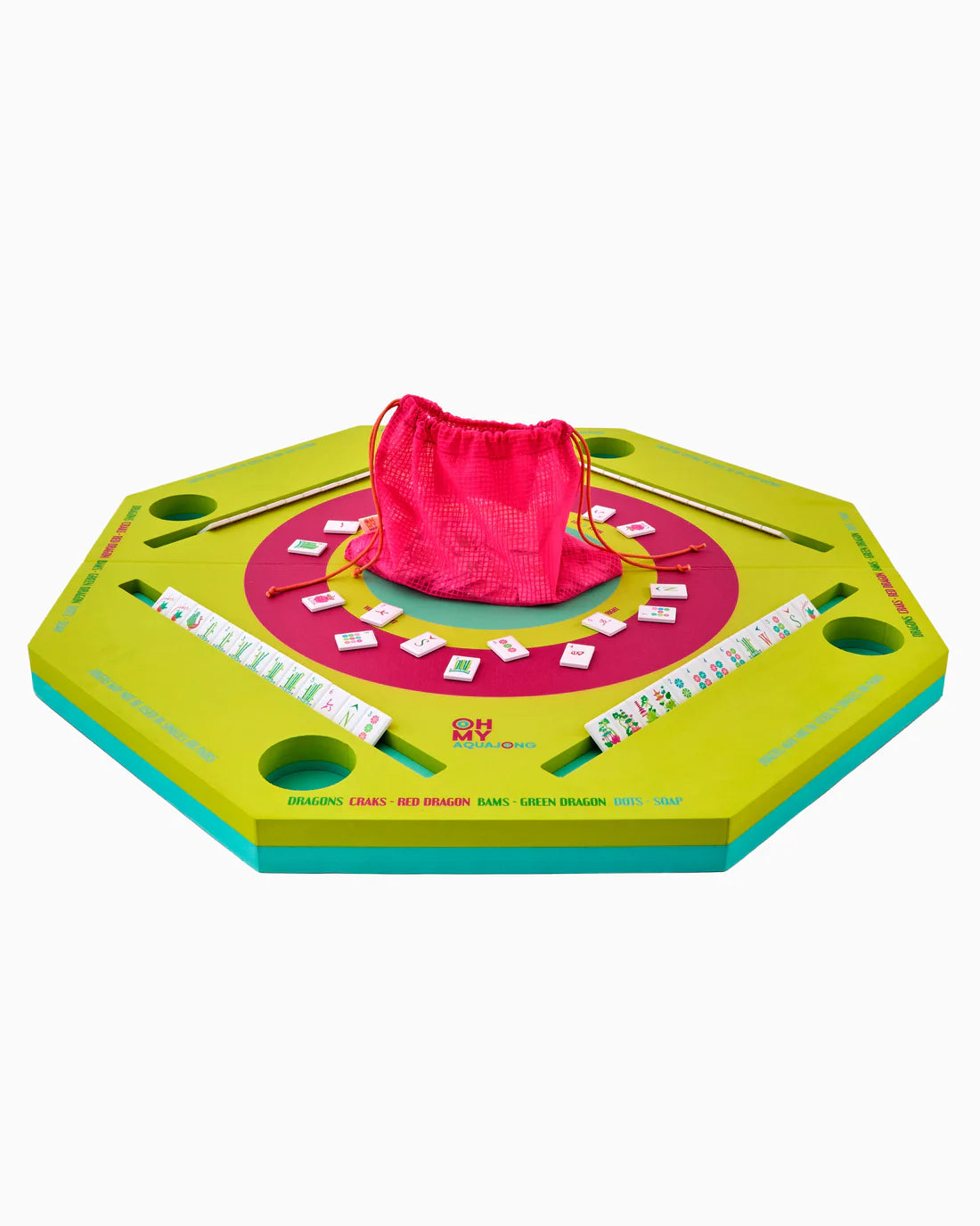 Oh My Mahjong- Green Aquajong Pool Mat
