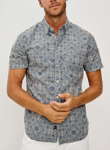 Rails - Men's Hale Shirt -  Whirling Daisy Steel
