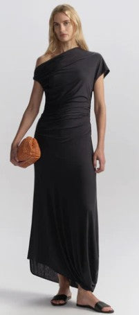 A.L.C. - Halle One Shoulder Jersey Midi Dress - Night Blue