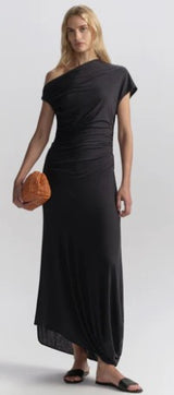 A.L.C. - Halle One Shoulder Jersey Midi Dress - Night Blue