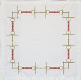 Ramsay Gourd - Hunt Country Napkin in White, Set of 4
