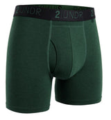 2UNDR - Swing Shift 6" Boxer Brief -  Jade