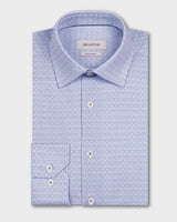 Bugatchi - James OoohCotton® Micro Geo Stripe Shirt - Ether