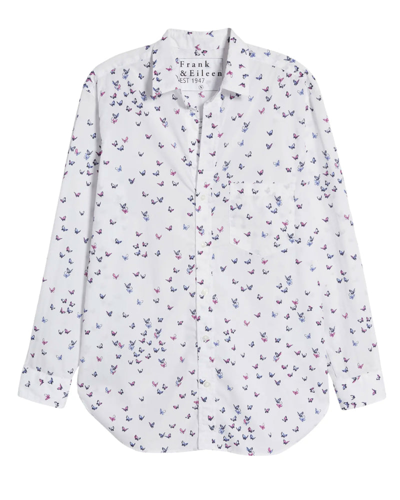 Frank & Eileen - Joedy Boyfriend Button-Up Shirt - Butterflies