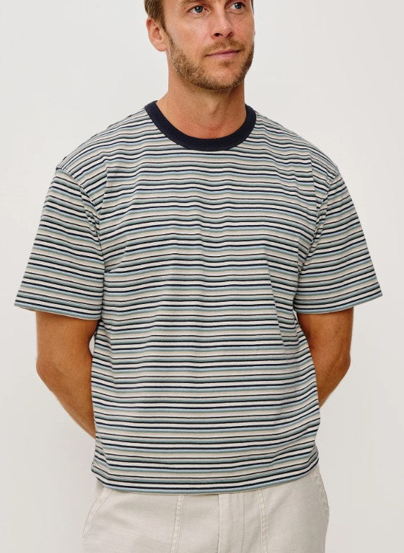Rails - Men's Kip T-shirt - Playa Azul Stripe