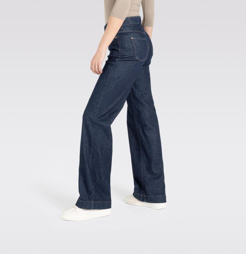 MAC - Straight Fit Wide Leg Jean - Fashion Rinsed
