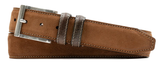 Martin Dingman - Bill Kudu Suede Belt - Snuff