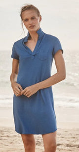 Frank & Eileen - Lauren Polo Dress  - Lazuli Blue