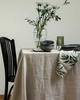 LINOROOM - Soft Linen Tablecloth - 67x138" - NATURAL