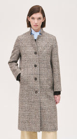 ROSSO35 - Long Coat - Brown Plaid