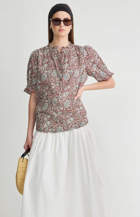 A Piece Apart - Los Altos Top - Clay Floral