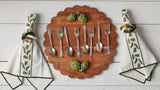 Scalloped Cutting Board Charger - Large Round