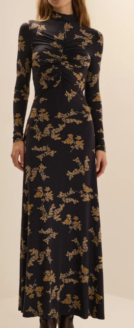 Favorite Daughter- The Lucia Dress - Navy  Vine Floral