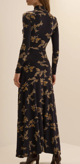 Favorite Daughter- The Lucia Dress - Navy  Vine Floral