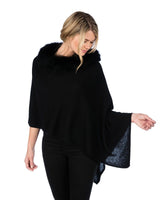 Alashan - 100% Cashmere Luxe Windchill Fox Trim Topper