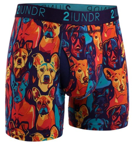 2UNDR - Swing Shift 6" Boxer Brief - Man's Best Friend