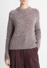 Vince - Marled Crew Neck Sweater -Cognac