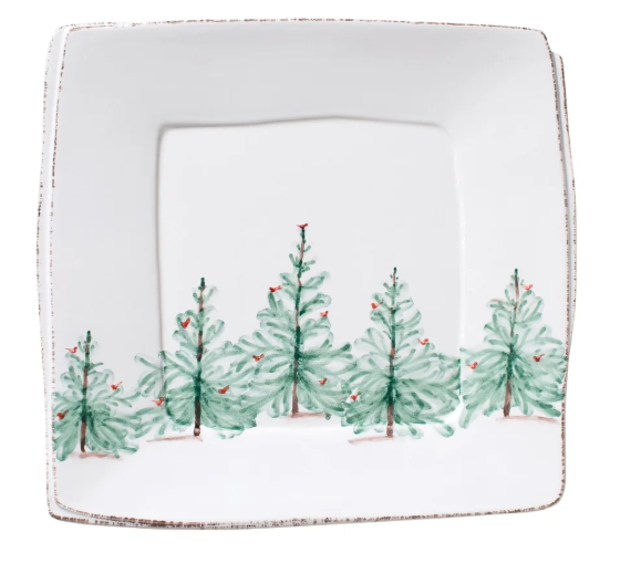 VIETRI - Melamine Lastra Holiday Square Platter