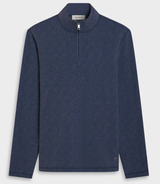 Bugatchi - Micro Stripe Quarter-Zip Pullover - Navy