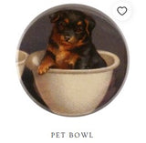 John Derian - Mirror Button - Pet Bowl