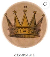 John Derian - Mirror Button - Crown