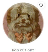 John Derian - Dome Paperweight - Dog Cut Out