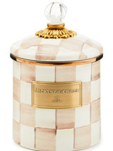 MacKenzie-Childs - Mocha Check - Small Canister
