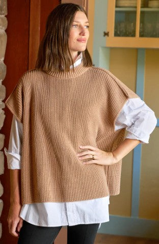 Frank & Eileen - MONTECITO Sweater Vest -  Camel