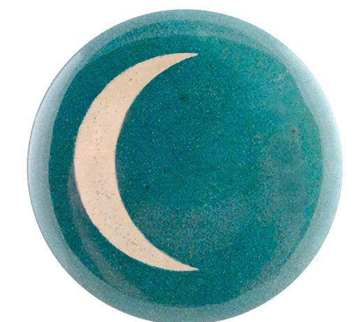 John Derian - Mirror Button - Crescent Moon