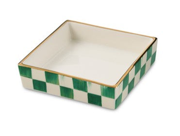 MacKenzie-Childs- Emerald Check Cocktail Napkin Holder