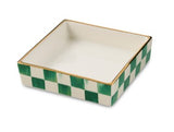 MacKenzie-Childs- Emerald Check Cocktail Napkin Holder