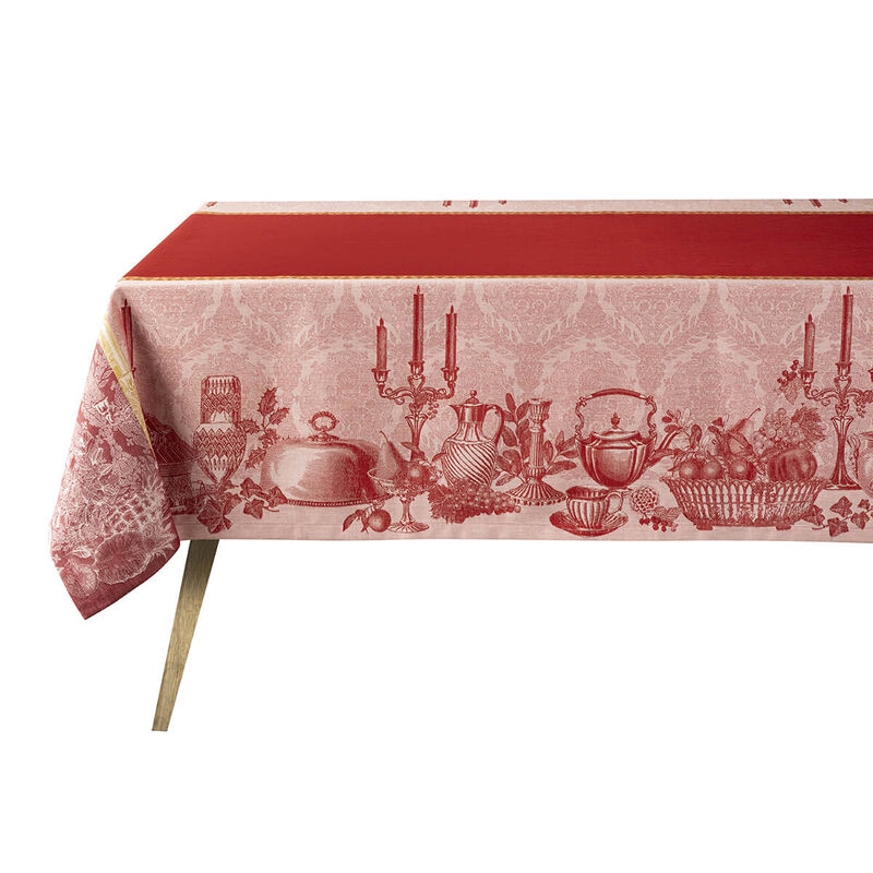 Le Jacquard Francais - Festin - Red- Tablecloth - 69" x 126"