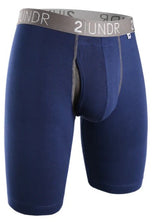 2UNDR - Swing Shift 9" Long Leg - Navy/Grey