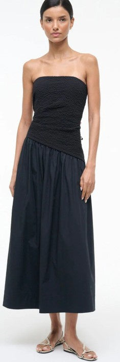 STAUD Nia Dress Black