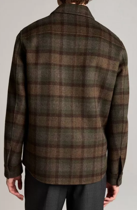 Vince - Plaid Splittable Wool-Blend Shirt Jacket - Night Leaf