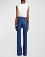 Derek Lam 10 Crosby - Brandi Patch Pocket Flare Jean - Bedford Dark