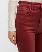 Derek Lam 10 Crosby - Mira High Rise Crop Flare Jean - Mahogany