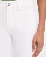 FRAME - Le Slim Palazzo Modernist Pocket - White