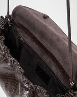 Staud- CY Convertible Bag- Espresso Snake