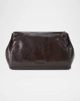 Staud- CY Convertible Bag- Espresso Snake