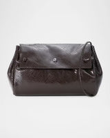 Staud- CY Convertible Bag- Espresso Snake