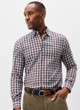 Johnnie O - Natural Performance Button Down Shirt - Oak Bluffs Plaid - Lake